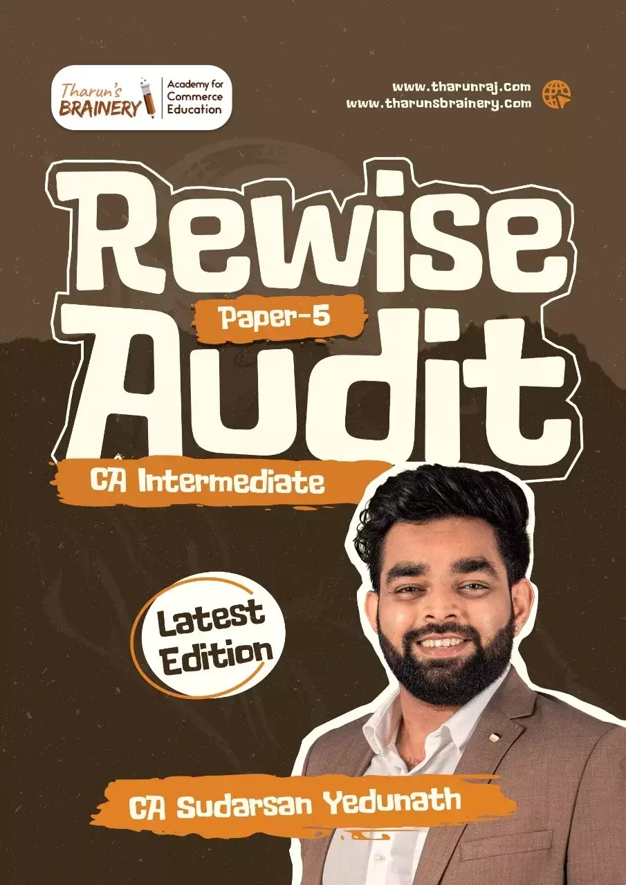 ReWise Audit Book For CA Intermediate Exam by CA Sudarshan Sir